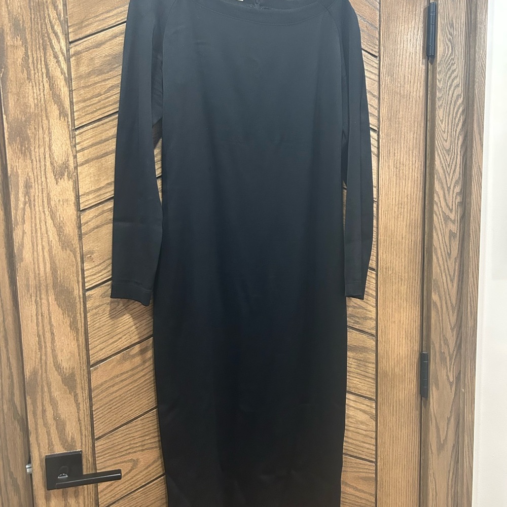 Alberta Ferretti vintage Classic Black Long Sleeve Dress